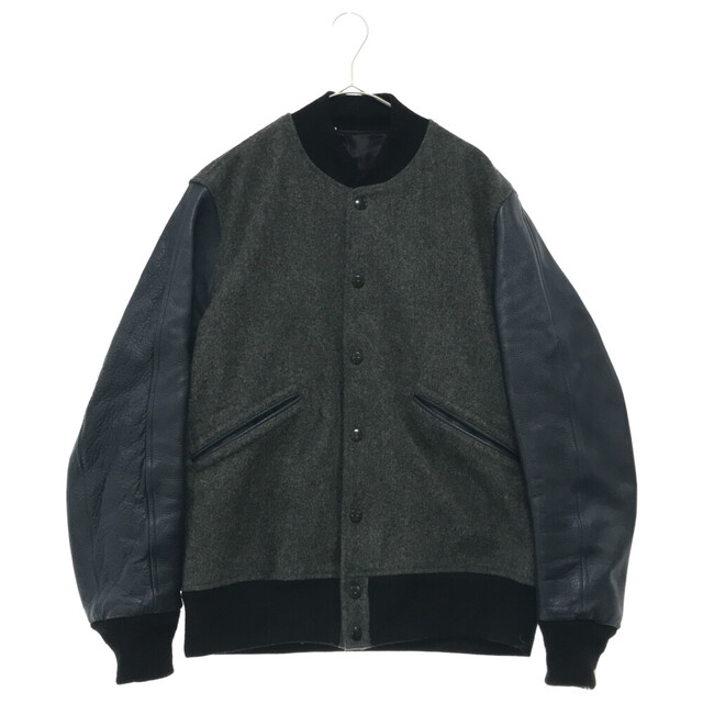N.HOOLYWOOD エヌハリウッド 14AW 袖レザー切り替え ウール メルトン
