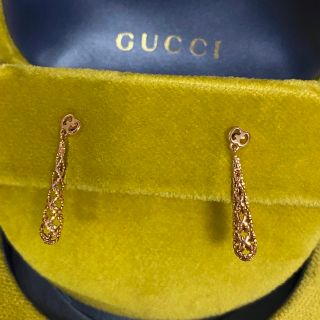 Gucci - 新品 GUCCI ディアマンティッシマ ピアス 18K ピンクゴールド
