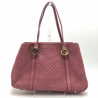 グッチ(Gucci)のグッチ GUCCI GGツインズ 232957 グッチシマ カバン ショルダーバッグ 肩掛け トートバッグ レザー ピンク(トートバッグ)