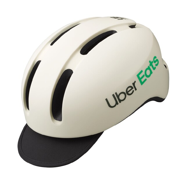 ウーバーイーツ (Uber Eats)キャンバス アーバン ヘルメット ホワイト スポーツ/アウトドアの自転車(ウエア)の商品写真