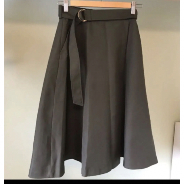 nano・universe(ナノユニバース)のナノユニバース♡ベルテッド カーキスカート レディースのスカート(ひざ丈スカート)の商品写真
