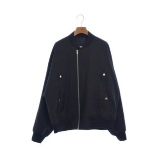 ジルサンダー(Jil Sander)のJIL SANDER ジルサンダー ミリタリーブルゾン 48(L位) 黒 【古着】【中古】(ミリタリージャケット)