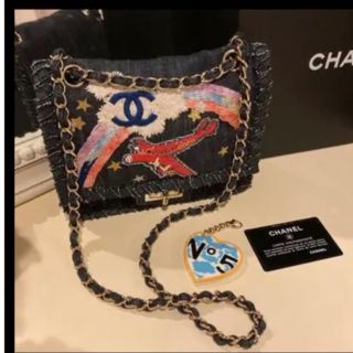 シャネル(CHANEL)のシャネル　飛行機　デニム　ショルダー(その他)