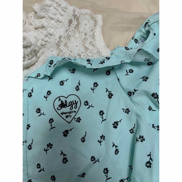 ALGY(アルジー)のALGY   ミント　半袖トップス　150 キッズ/ベビー/マタニティのキッズ服女の子用(90cm~)(Tシャツ/カットソー)の商品写真