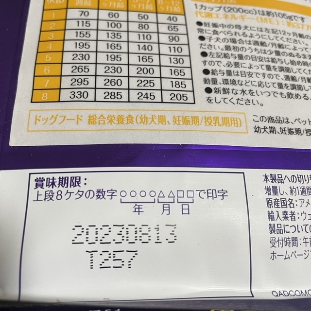 ウェルネス ドックフード子犬用（離乳期〜1歳）800ｇ その他のペット用品(ペットフード)の商品写真