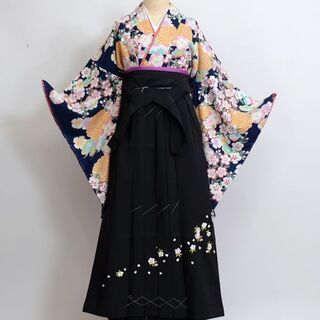 二尺袖 着物 袴フルセット 着物のブランド：九重 日本製 卒業式 NO15832(振袖)