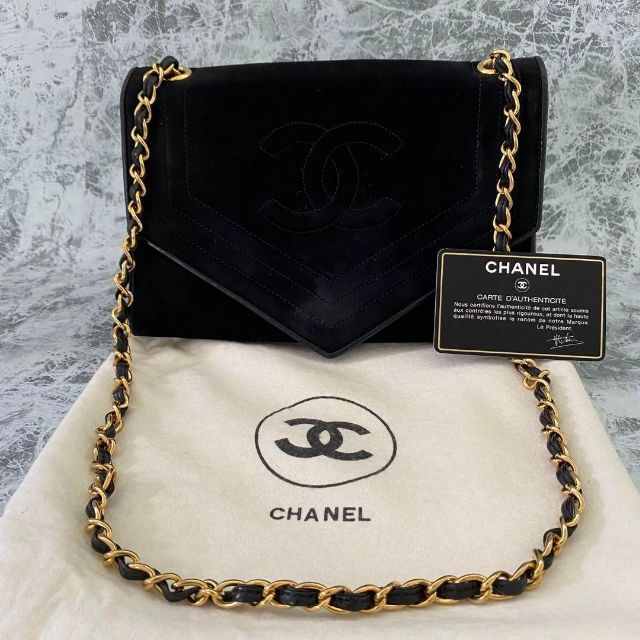 CHANEL(シャネル)のCHANEL シャネル チェーン ココマーク ショルダーバッグ スエード レディースのバッグ(ショルダーバッグ)の商品写真