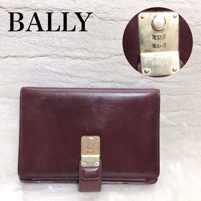 Bally(バリー)のBALLY クラッチバッグ セカンドバッグ ビジネス レッド 赤茶 レザー メンズのバッグ(セカンドバッグ/クラッチバッグ)の商品写真