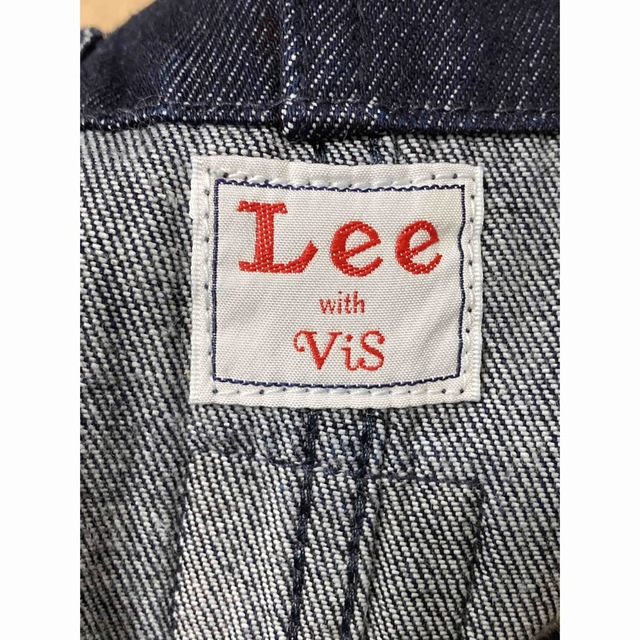 【ネイビー（40）】【S】【Lee*ViS】フロントジップサロペットパンツ