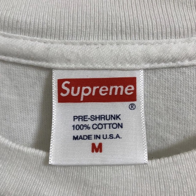 Supreme(シュプリーム)のsupreme  Box Logo L/S Tee White Mサイズ メンズのトップス(Tシャツ/カットソー(七分/長袖))の商品写真