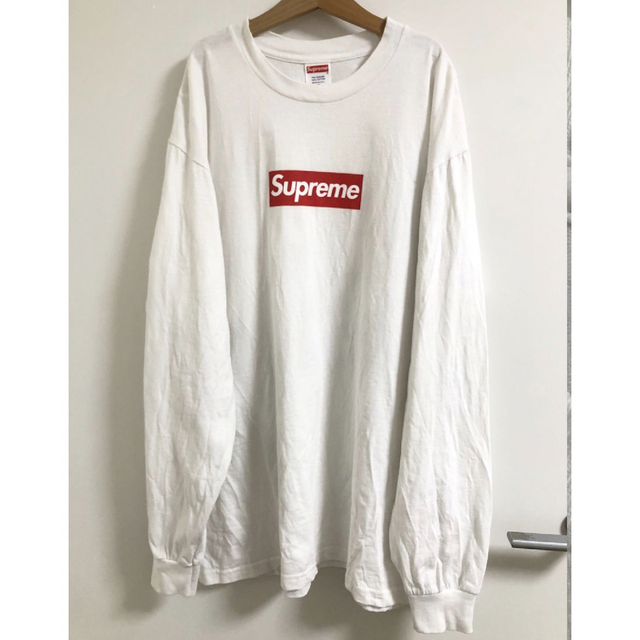 Supreme(シュプリーム)のsupreme  Box Logo L/S Tee White Mサイズ メンズのトップス(Tシャツ/カットソー(七分/長袖))の商品写真