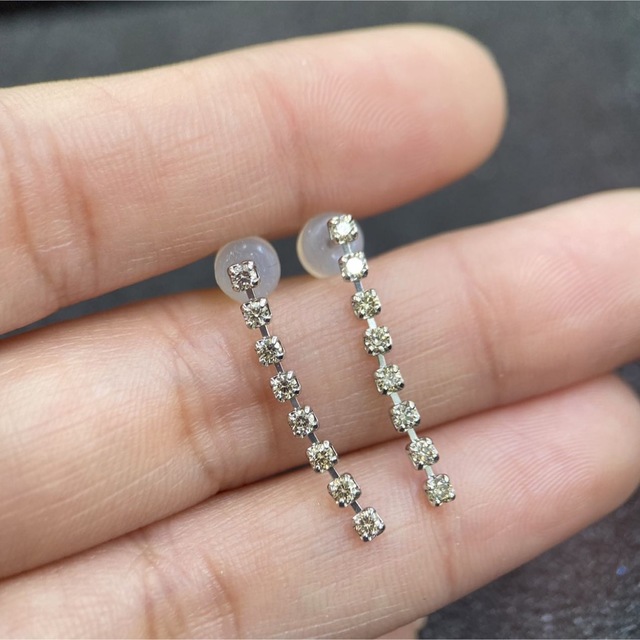 PT ダイヤモンド ピアス 新品 0.5ct