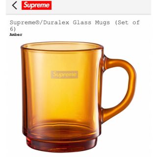 シュプリーム(Supreme)のSupreme Duralex Glass Mugs Amber マグ　シュプ(グラス/カップ)