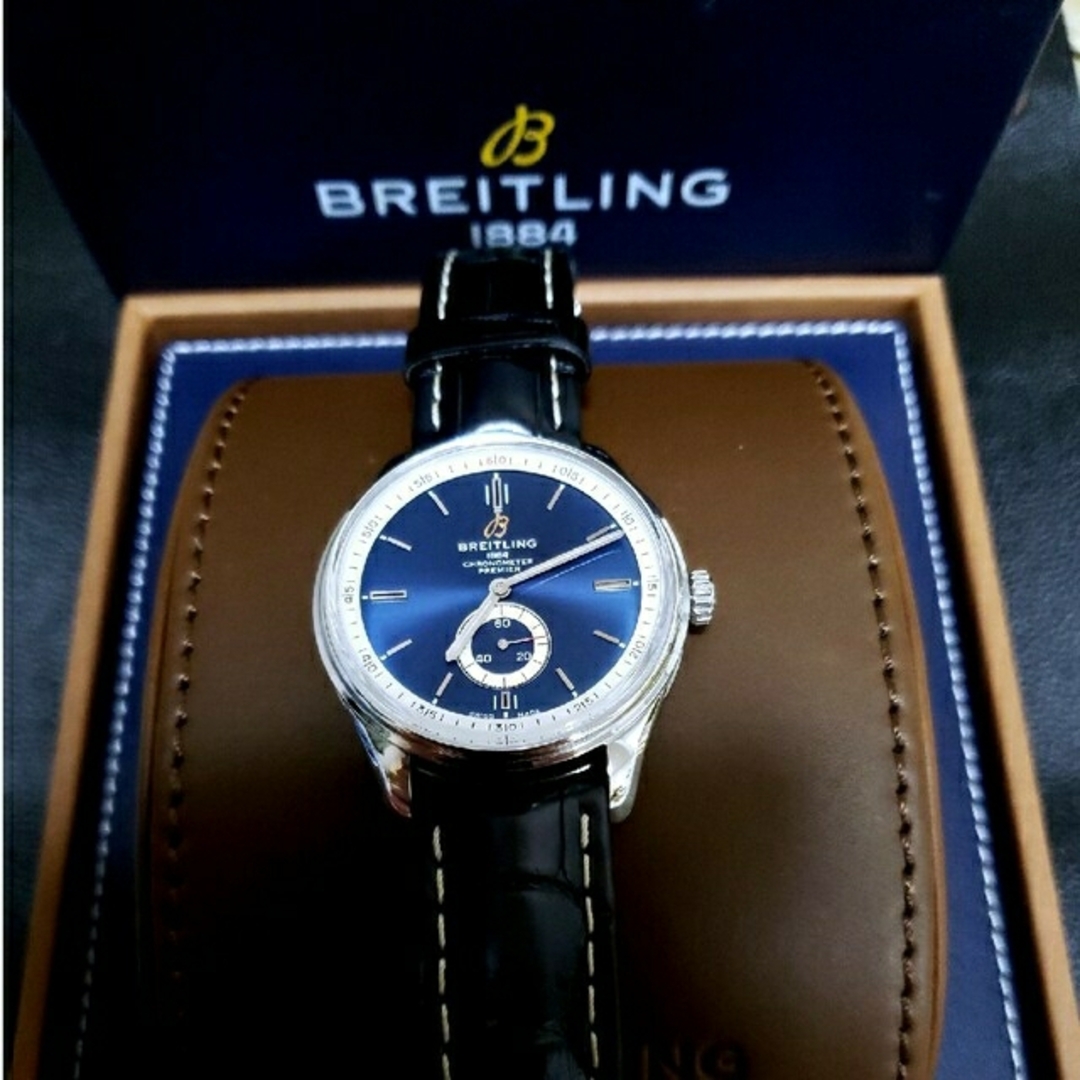 BREITLING ブライトリング プレミエ オートマティック40 腕時計 自動巻き ブルー A37340351C1P2 メンズ