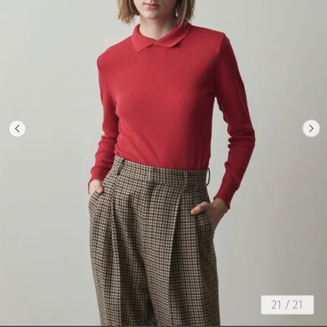 Adriana Kay COLLAR LONG SLEEVE PULLOVER - ニット/セーター