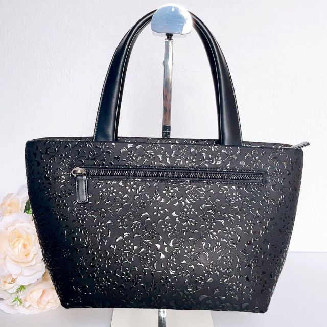 独特の上品 極美品 印傳屋 薔薇デザイン 素敵なハンドバッグ