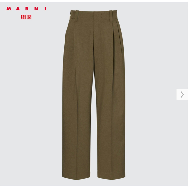 Marni(マルニ)のmarni×UNIQLO ワイドフィットタックパンツ メンズのパンツ(スラックス)の商品写真