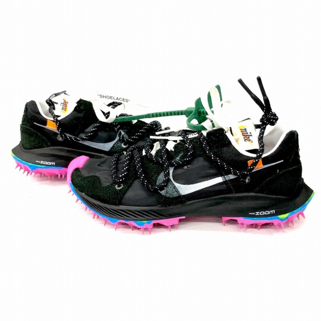 NIKE(ナイキ)の[USED/中古]NIKE ナイキ スニーカー Nike x Off-White Zoom Terra Kiger 5 スニーカー ナイキ ウィメンズ ズーム テラ カイガー 5 スエード×ナイロン ブラック×ネオンピンク ブラック ピンク スウェード ナイロン 中古 tdc-002831 レディースの靴/シューズ(スニーカー)の商品写真