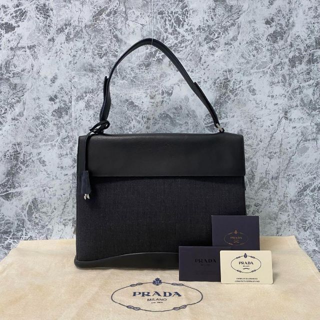 国内配送 PRADA ボストンバッグ サフィアーノ プラダ レザー ...