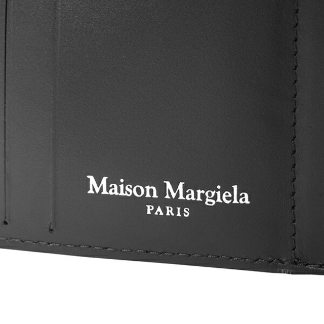 Maison Martin Margiela(マルタンマルジェラ)の新品 メゾン マルジェラ Maison Margiela 2つ折り財布 4ステッチ ブラック メンズのファッション小物(折り財布)の商品写真