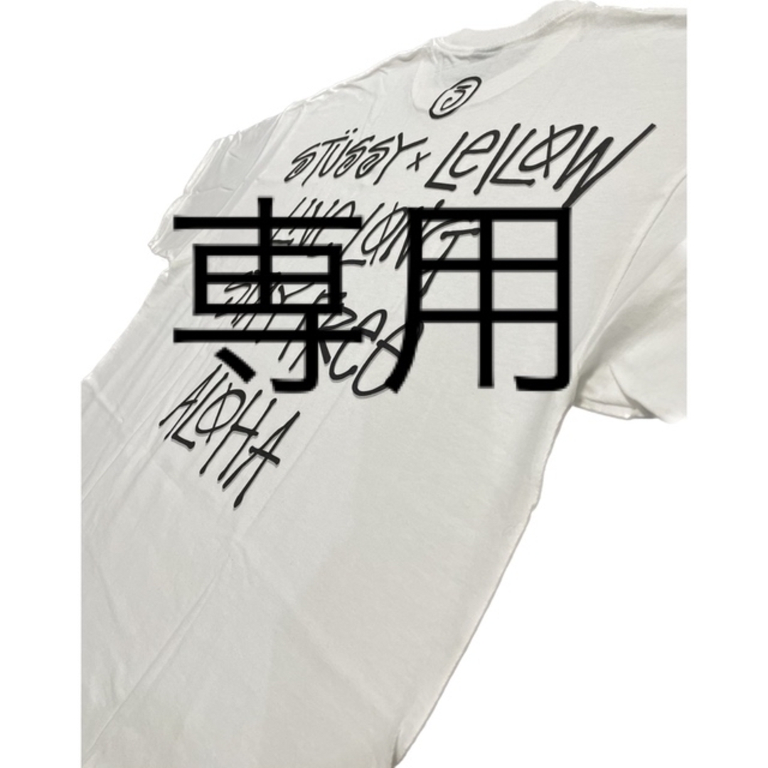 【STUSSY】90s old stussy x LEILOW Tシャツ 白 L