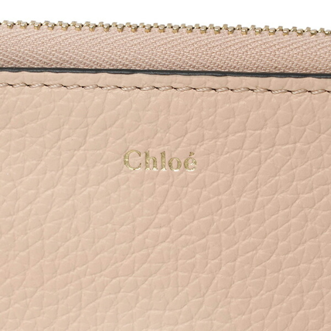 Chloe(クロエ)の新品 クロエ Chloe カードケース アルファベット セメントピンク レディースのファッション小物(名刺入れ/定期入れ)の商品写真