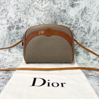 ディオール(Dior)のDior ディオール ショルダーバッグ CDロゴ PVC レザー グレー(ショルダーバッグ)