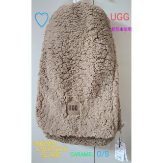 アグ(UGG)のUGG W SHERPA OVERSIZED SCARF CARAMEL O/S(マフラー/ショール)