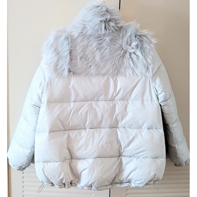 UGG JADA HOODED PUFFER - FAUX FUR ブルーグレー-