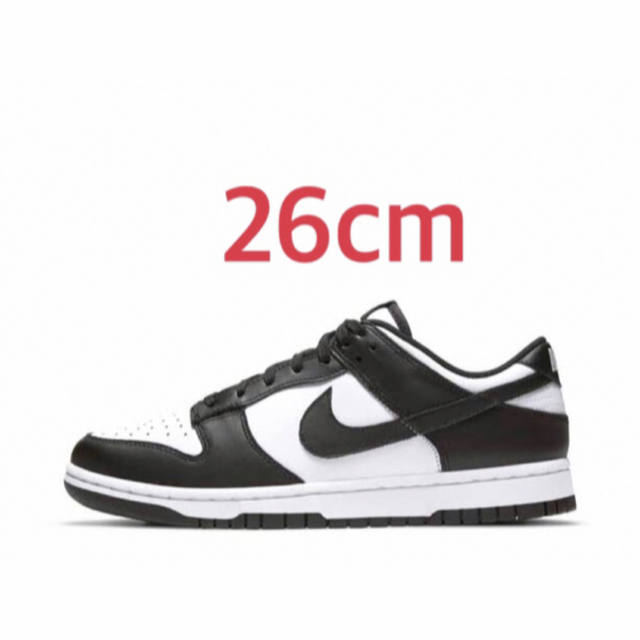 NIKE DUNK LOW RETRO WHITE/BLACK 26cm