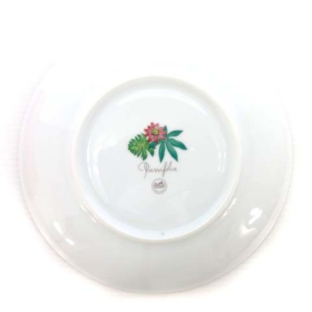 エルメス HERMES パシフォリア デザートプレート 食器 花柄 白 緑 エルメス HERMES パシフォリア デザートプレート 食器 花柄 白 緑