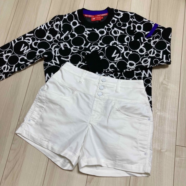 ジャックバニー 涼しい ショートパンツ 未使用 サイズ2 白 ブルー