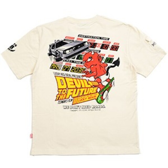 TEDMAN(テッドマン)のテッドマン/Tシャツ/ホワイト/TDSS-539/エフ商会/カミナリモータース メンズのトップス(Tシャツ/カットソー(半袖/袖なし))の商品写真