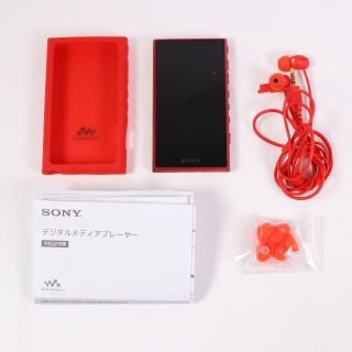 ソニー(SONY)のSONY　WALKMAN HW-A105HN RM 赤 2019年モデル　ケース(ポータブルプレーヤー)