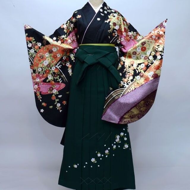 人気のクリスマスアイテムがいっぱい! 二尺袖 着物 袴フルセット 絵羽