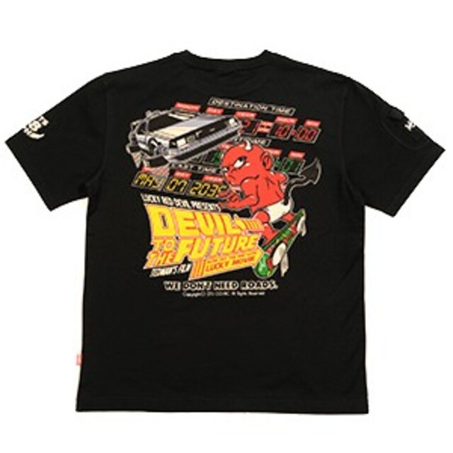 TEDMAN(テッドマン)のテッドマン/Tシャツ/ブラック/TDSS-539/エフ商会/カミナリモータース メンズのトップス(Tシャツ/カットソー(半袖/袖なし))の商品写真