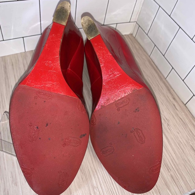 Christian Louboutin(クリスチャンルブタン)の✨美品✨クリスチャンルブタン ウェッジソール 37 レディース レッド レディースの靴/シューズ(ハイヒール/パンプス)の商品写真
