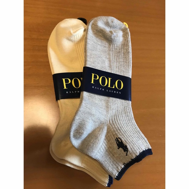 POLO RALPH LAUREN(ポロラルフローレン)のポロ　ラルフローレン　靴下2足　新品未使用 メンズのレッグウェア(ソックス)の商品写真