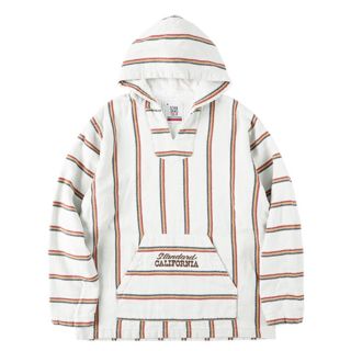 スタンダードカリフォルニア(STANDARD CALIFORNIA)のSD Stripe Comfortable Baja Hoodie ナチュラルM(パーカー)