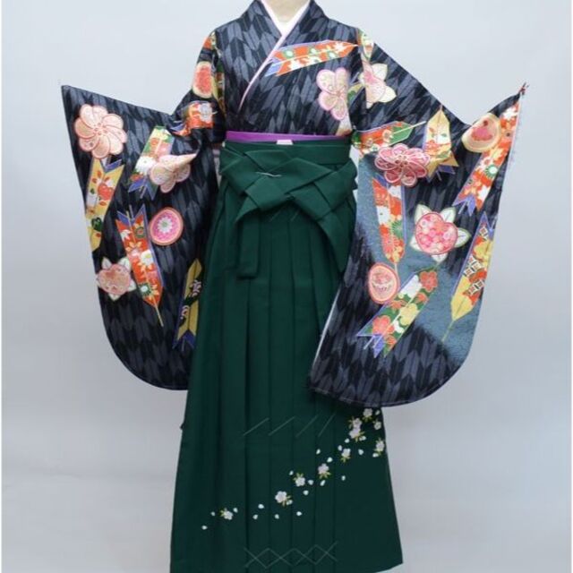 二尺袖 着物 袴フルセット From KYOTO 袴変更可能 NO26249 低価格 www