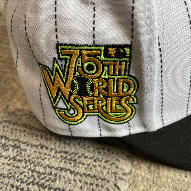 NEW ERA ニューエラ　ヤンキース　ストライプ　WS 75周年　白黒