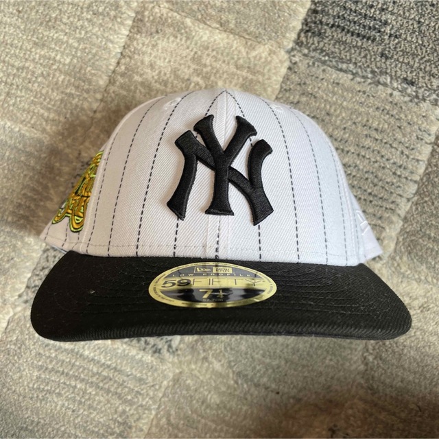 NEW ERA ニューエラ　ヤンキース　ストライプ　WS 75周年　白黒