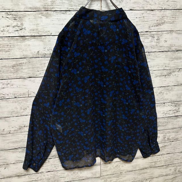 新品・タグ付き】ニードルス☆総柄 フラワー シースルー 長袖シャツ