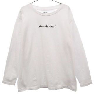 ニコアンド(niko and...)のニコアンド プリント 長袖 Tシャツ L ホワイト niko and... レディース 【中古】  【230405】 メール便可(Tシャツ(半袖/袖なし))