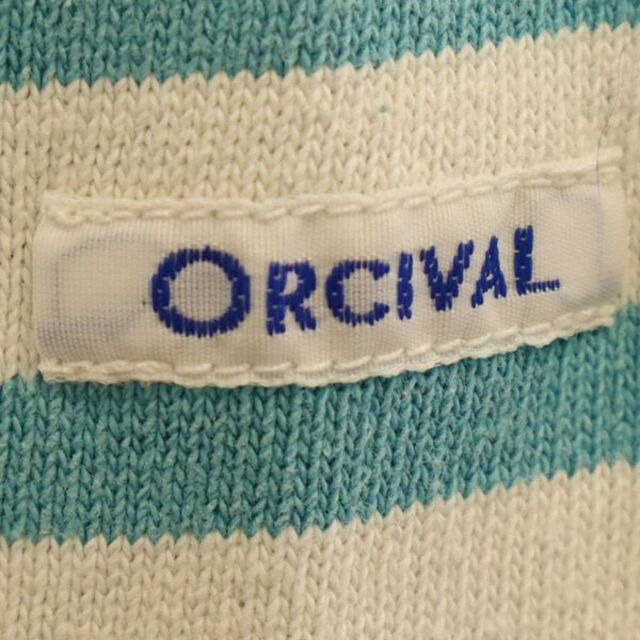 ORCIVAL - オーシバル ボーダー 長袖 バスクシャツ グリーン×ホワイト