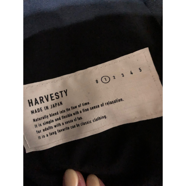 HARVESTY(ハーベスティ)のHARVESTY ワイド エッグ ロング パンツ 黒 レディースのパンツ(カジュアルパンツ)の商品写真