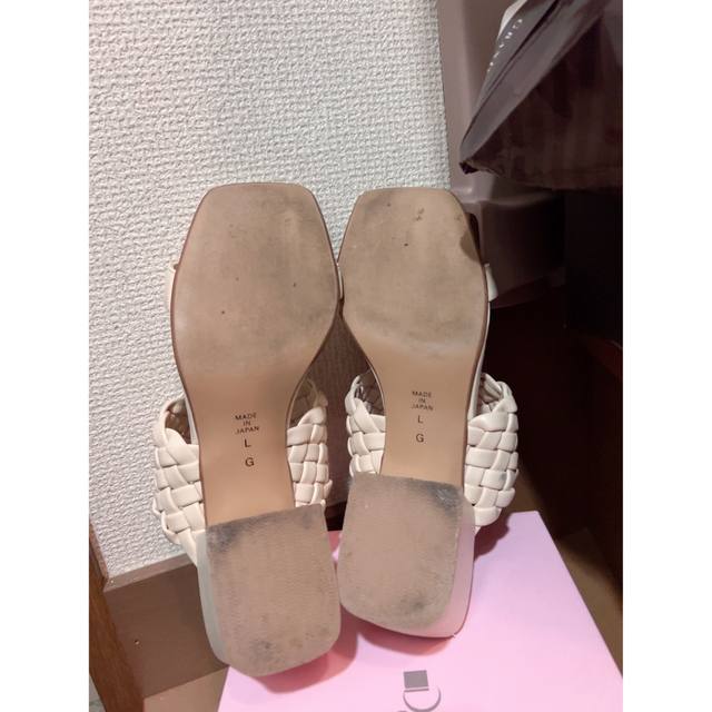 DIANA ダイアナ サンダル ミュール ホワイト 編み込み | forext.org.br