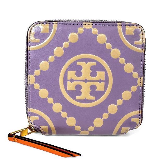 ☆極美品☆トリーバーチ 二つ折り財布 Tモノグラム ラベンダー バイ