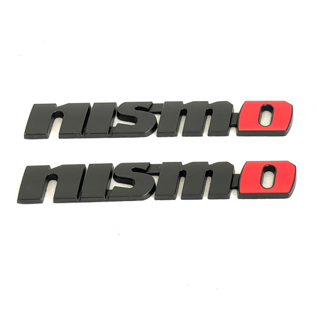 匿名配送【 ブラック ２個 】nismo ニスモ エンブレムステッカー日産 自動車/バイクの自動車(車外アクセサリ)の商品写真