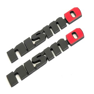 匿名配送【 ブラック ２個 】nismo ニスモ エンブレムステッカー日産(車外アクセサリ)